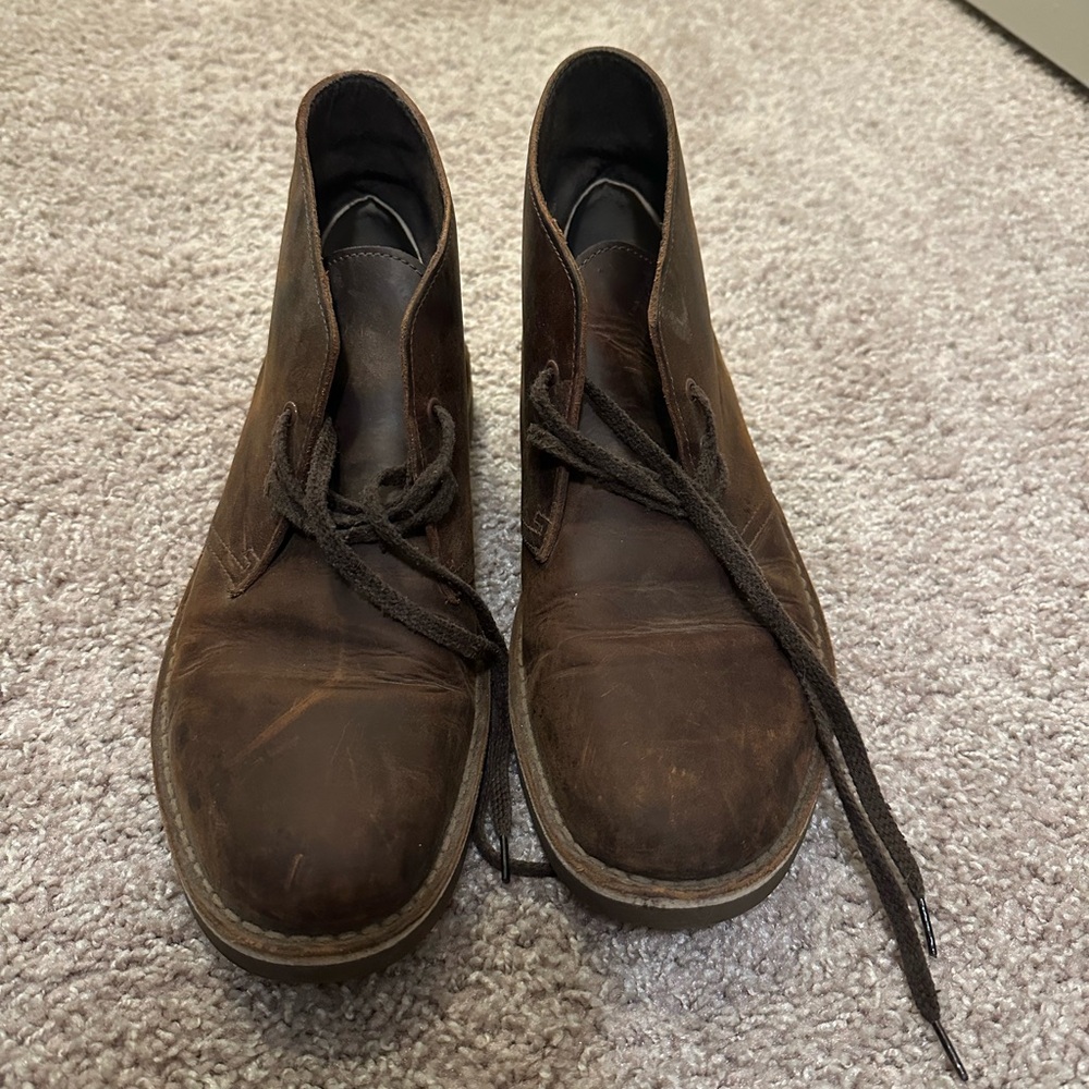 Clarks Dark Brown Chukka Boots